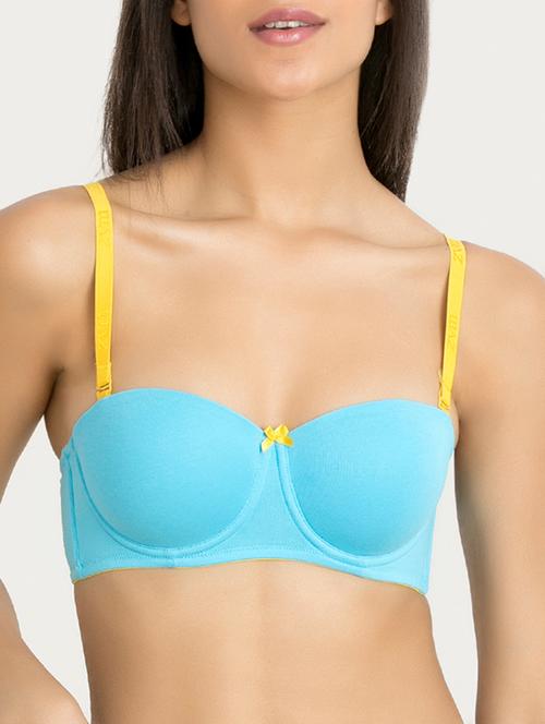 contrast detail bow patch balconette bra - 15224071 - Very Small Image - 1