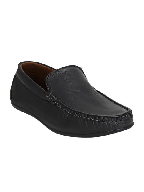 black leatherette office wear loafer - 15224332 - Very Small Image - 1