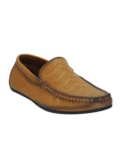 tan leatherette slip on loafer - 15224340 - Very Small Image - 1