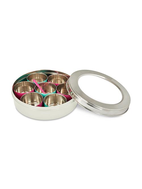 stainless steel masala box with 7 compartments - 15225321 - Very Small Image - 1