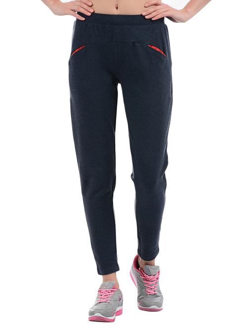 grey solid sports track pants - 15226402 - Very Small Image - 1