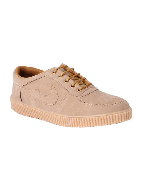 beige Suede lace up sneaker - 15227246 - Very Small Image - 1