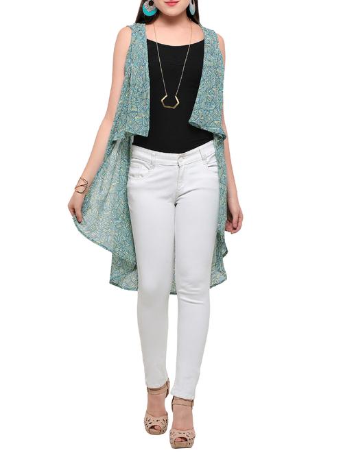 abstract print asymmetric shrug - 15231199 - Very Small Image - 1