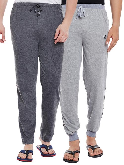 multi colored cotton  full length track pant - 15231750 - Very Small Image - 1