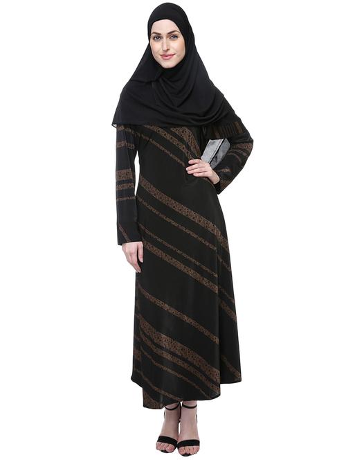 black viscose aline cloaks & abaya - 15232999 - Very Small Image - 1