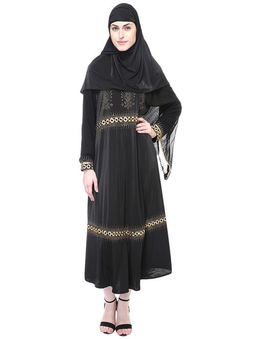 black viscose aline cloaks & abaya - 15233000 - Very Small Image - 1