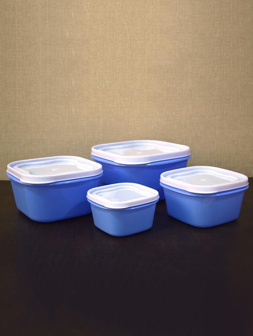 blue set of 4 storewell - 2400 ml, 1400 ml, 800 ml, 400 ml grocery container, fridge container - 15233269 - Very Small Image - 1