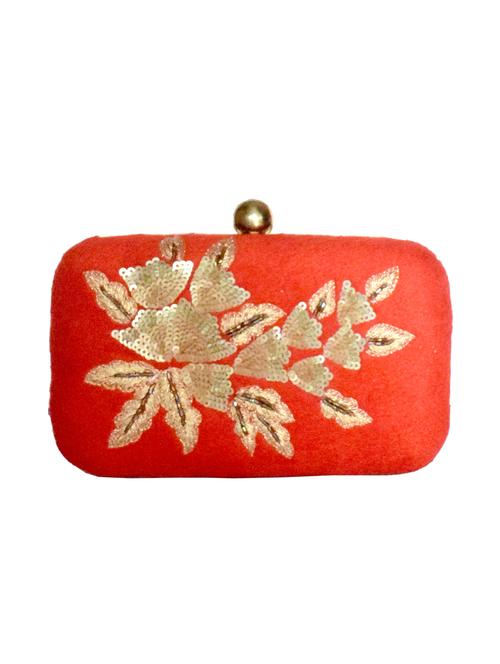 red velvet box clutch - 15236742 - Very Small Image - 1