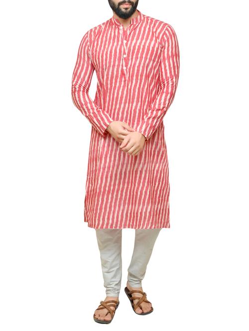pink cotton long kurta - 15239424 - Very Small Image - 1