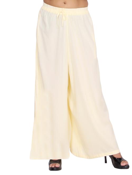 beige flared palazzo - 15242177 - Very Small Image - 1