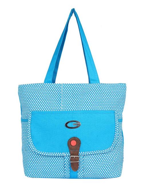 blue cotton polyester blend handbag - 15243292 - Very Small Image - 1
