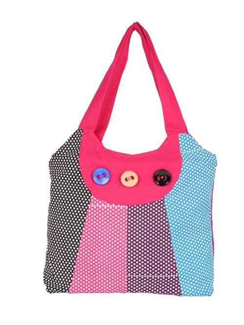 pink cotton polyester blend handbag - 15243318 - Very Small Image - 1