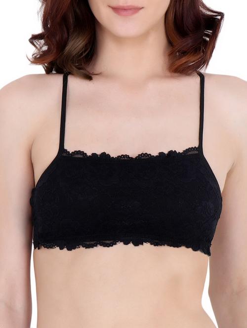 black solid lacy brallette - 15243775 - Very Small Image - 1