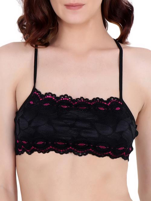 black solid lace brallette - 15243779 - Very Small Image - 1