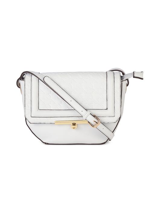 white leatherette (pu) sling bag - 15244393 - Very Small Image - 1