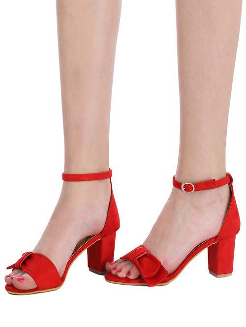 red ankle strap sandal - 15249513 - Very Small Image - 1