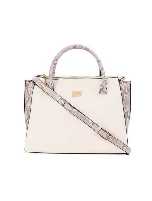 beige leatherette (pu) handbag - 15253059 - Very Small Image - 1