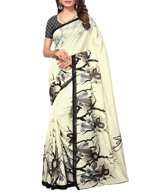 cream art silk bhagalpuri saree with blouse - 15258990 - Very Small Image - 1