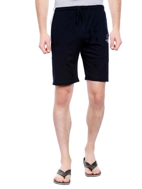 navy blue cotton shorts - 15259708 - Very Small Image - 1