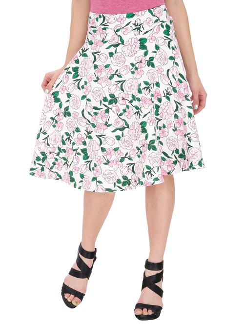 floral a-line skirt - 15260150 - Very Small Image - 1