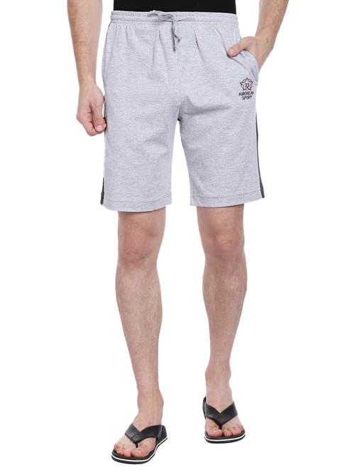 grey cotton shorts - 15262188 - Very Small Image - 1