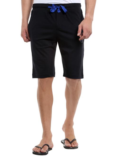 black cotton shorts - 15262216 - Very Small Image - 1