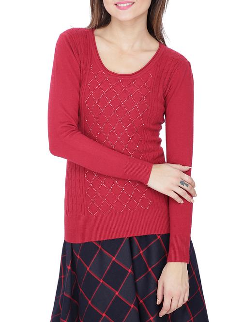 cable knit embellished pullover - 15263458 - Very Small Image - 1