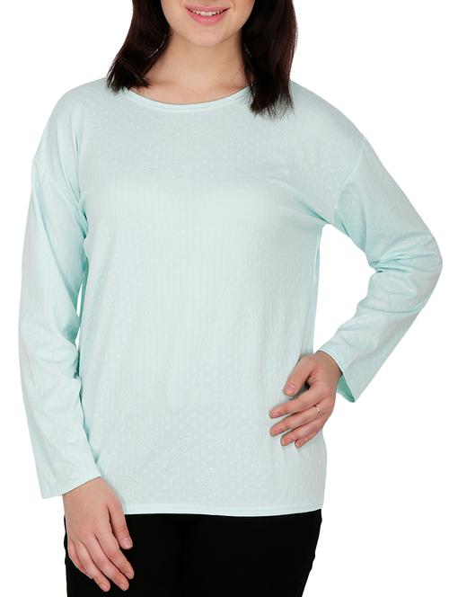 dropped shoulder round neck top - 15263473 - Very Small Image - 1