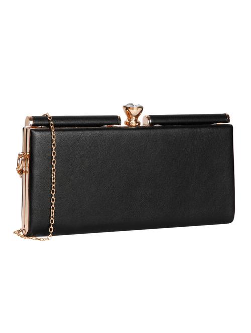 black leatherette (pu) regular clutch - 15263863 - Very Small Image - 1