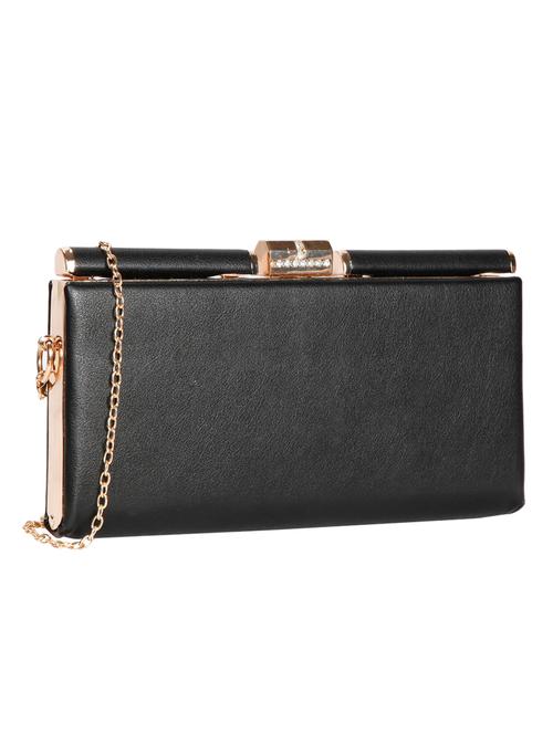 black leatherette (pu) regular clutch - 15263865 - Very Small Image - 1