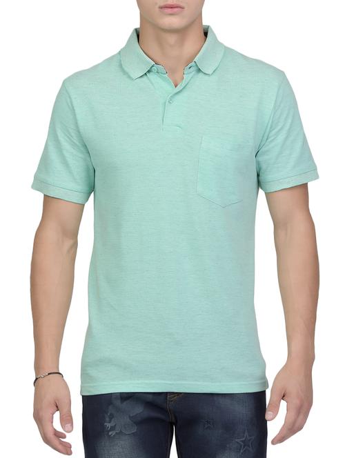 green cotton polo t-shirt - 15265391 - Very Small Image - 1