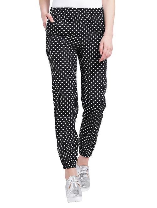 black polka dotted jogger - 15268135 - Very Small Image - 1
