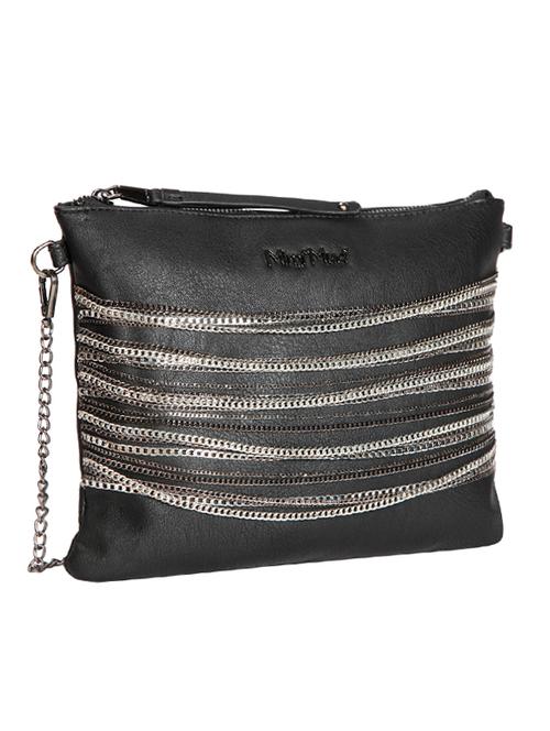 black leatherette (pu) sling bag - 15270357 - Very Small Image - 1