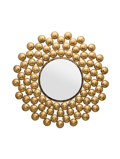 coin patterned golden mirror frame - 15272132 - Very Small Image - 1