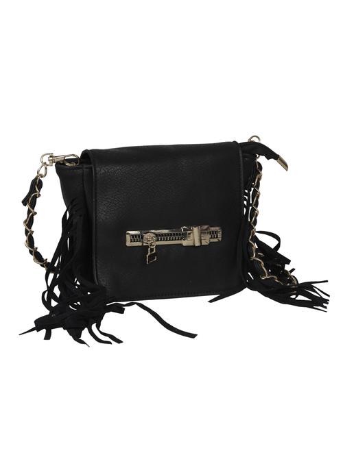 black leatherette (pu) sling bag - 15273364 - Very Small Image - 1