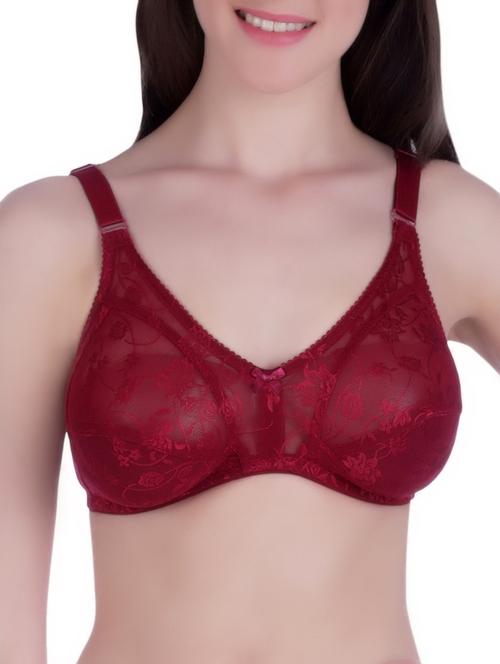 floral jacquard laced bra - 15273391 - Very Small Image - 1