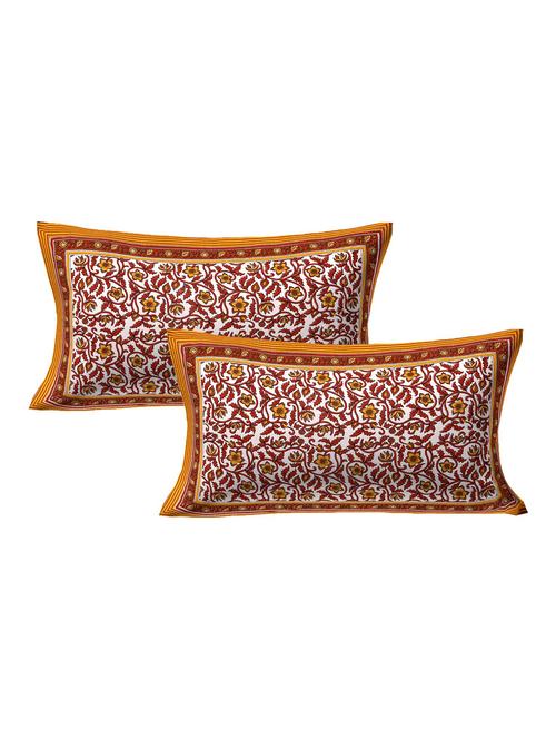 cotton printed pillow cover set(2 pieces)-27"x17" - 15274922 - Very Small Image - 1