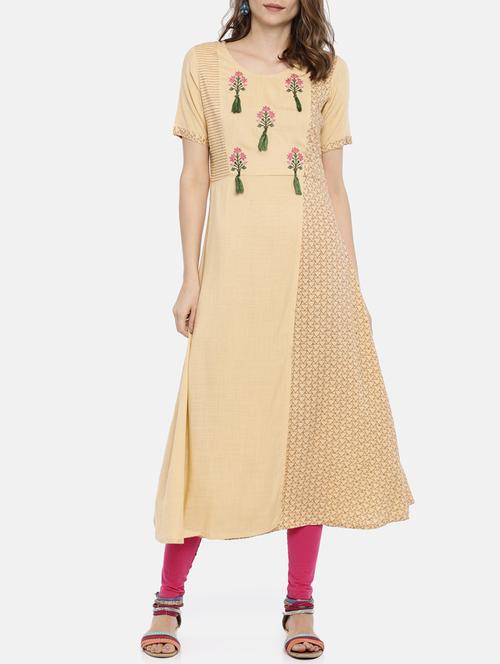 women's a-line kurta - 15276836 - Very Small Image - 1