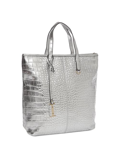 silver leatherette (pu) handbag - 15277488 - Very Small Image - 1