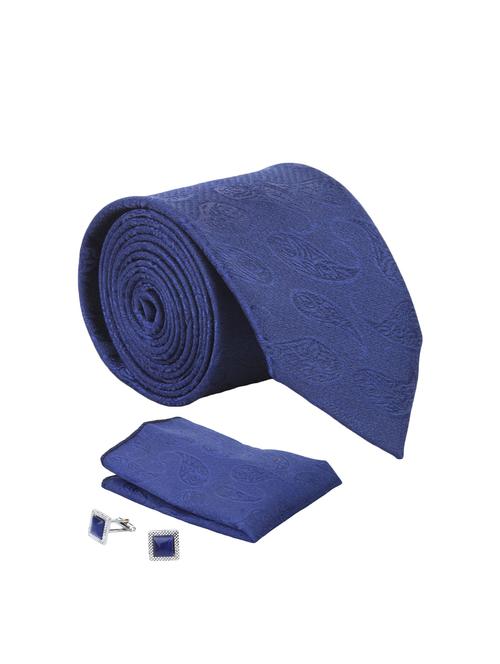 blue micro fabric tie - 15278010 - Very Small Image - 1