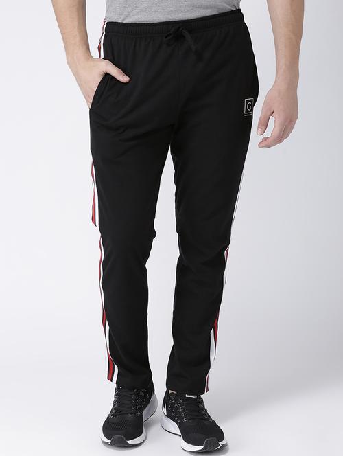 black cotton  full length track pant - 15278592 - Very Small Image - 1