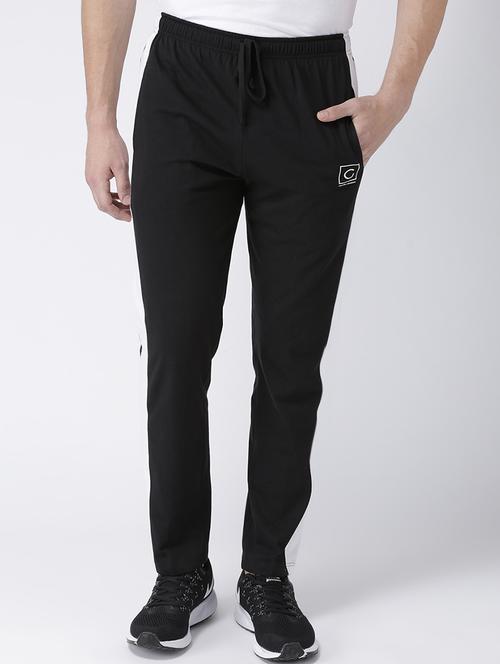 black cotton  full length track pant - 15278594 - Very Small Image - 1