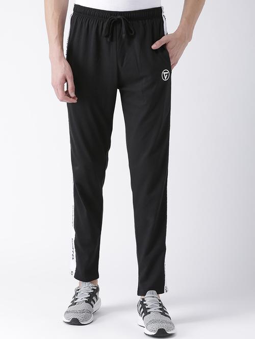 black cotton full length track pant - 15278601 - Very Small Image - 1