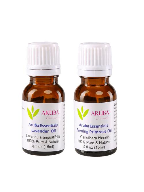 aruba essentials lavender  oil & evening primrose  oil 100% undiluted combo of 15 ml each - 15278890 - Very Small Image - 1