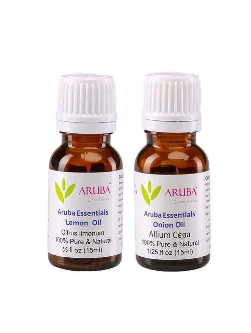 aruba essentials lemon  oil & onion  oil 100% undiluted combo of 15 ml each - 15278903 - Very Small Image - 1