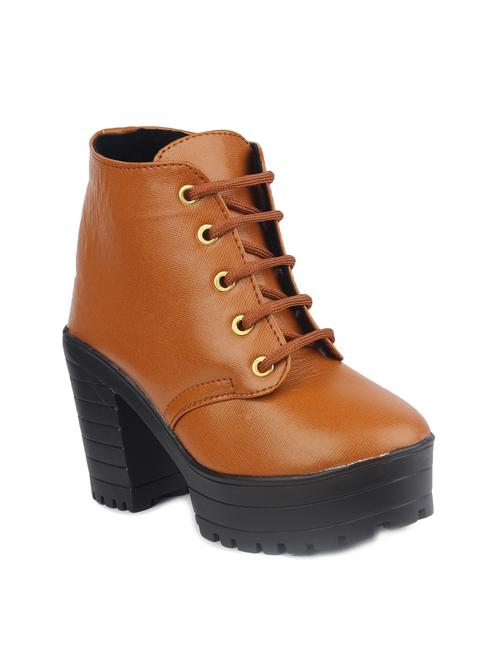 tan lace-up ankle boot - 15279779 - Very Small Image - 1