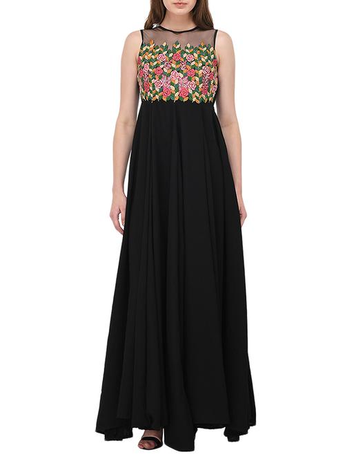 black printed maxi dress - 15280853 - Very Small Image - 1