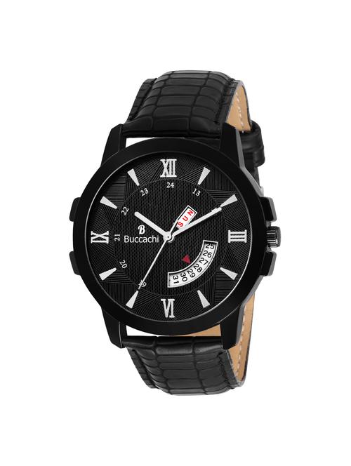 buccachi b-g5025-bk-bk analog watch - 15281592 - Very Small Image - 1