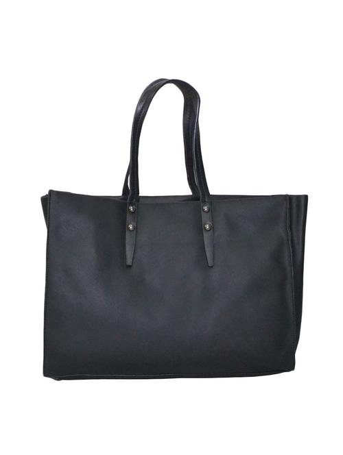 black leatherette (pu) handbag - 15281689 - Very Small Image - 1