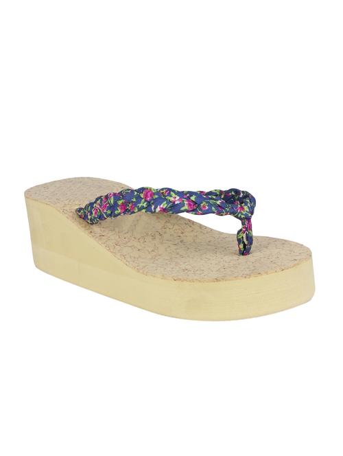 blue color toe separator flip flop - 15282743 - Very Small Image - 1